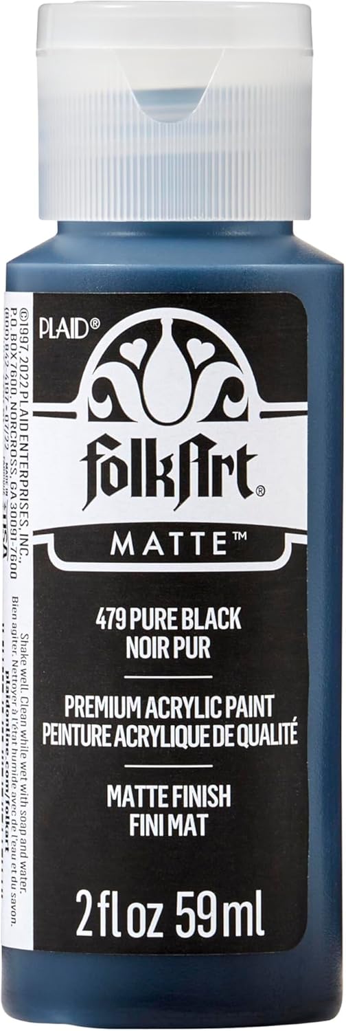 Pure Black Acrylic (2 oz)